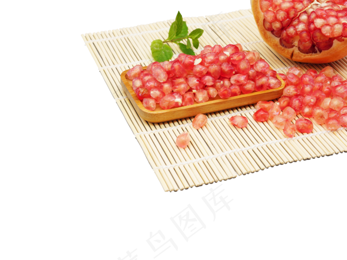 红色石榴果肉,免抠元素