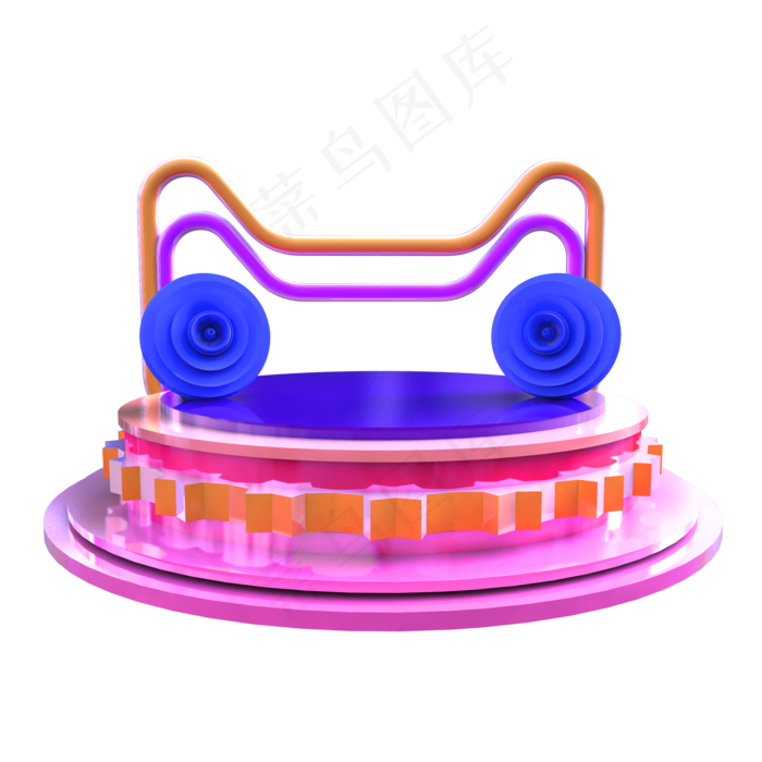 C4D天猫618大促展示舞台(2000*2000px 300 dpi )