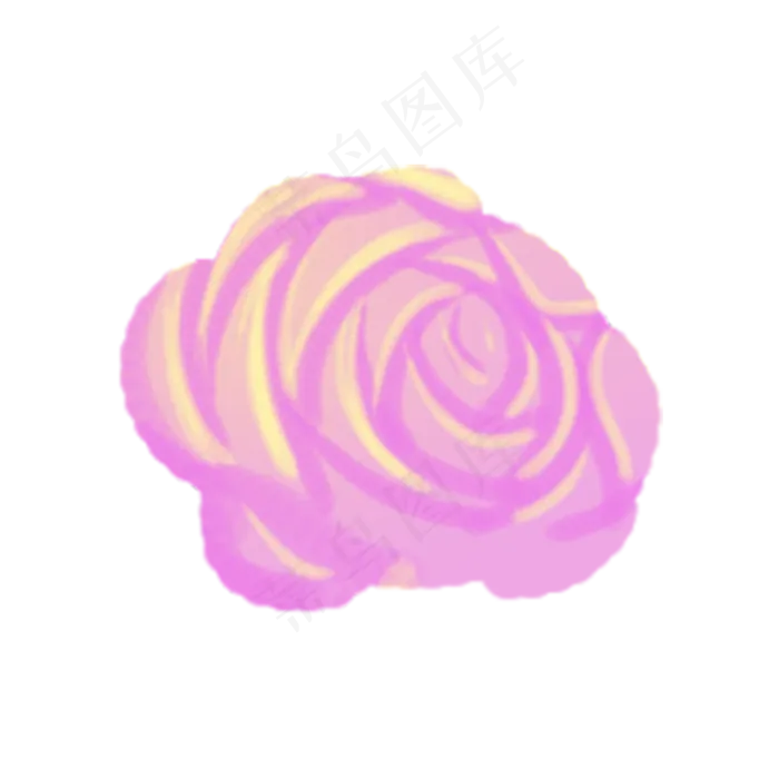 卡通紫色鲜花下载(2000X2000(DPI:300))psd模版下载