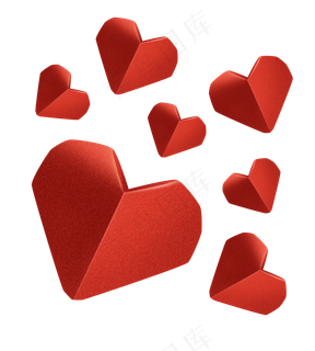 情人节爱心爱情心形告白表白红色,免抠元素