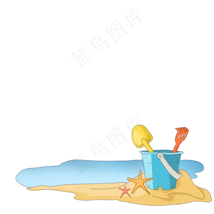 儿童节海滩沙滩(2000X2000(DPI:300))psd模版下载