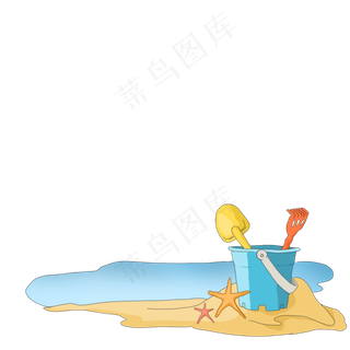 儿童节海滩沙滩