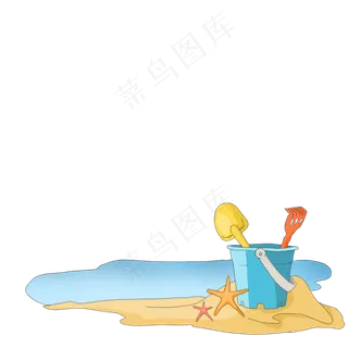 儿童节海滩沙滩