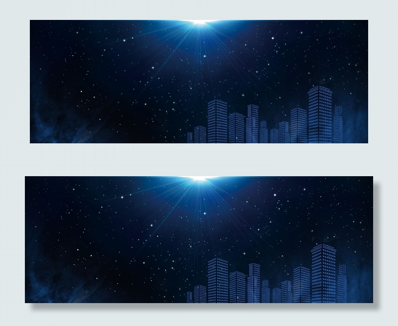 城市天空星空大气气势背景