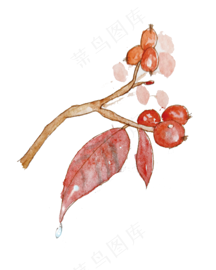 二十四节气谷雨手绘(4000X5000(DPI:762))psd模版下载