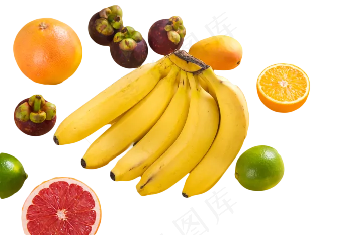 柠檬香蕉橙子桃子(2000X1333(DPI:300))psd模版下载