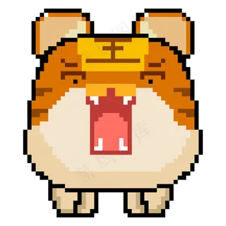 像素风格小老虎