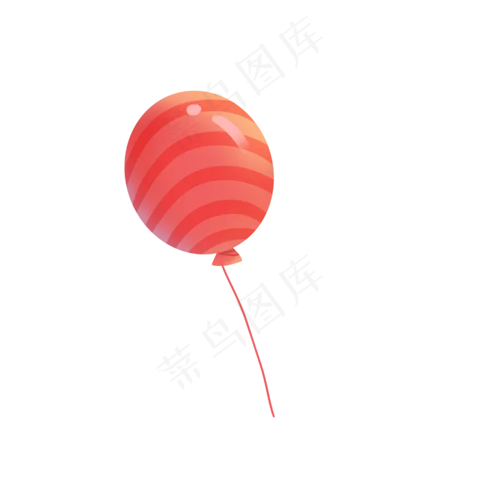 儿童节彩色条纹气球(3000X3000(DPI:300))psd模版下载
