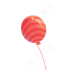 儿童节彩色条纹气球