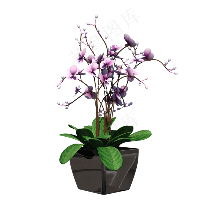 家居生活装饰花盆植物摆设(3000X3000(DPI:72))psd模版下载