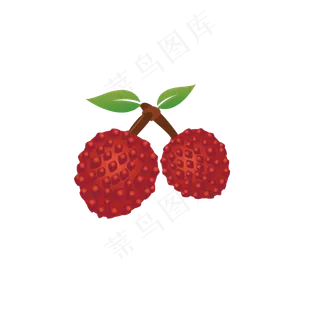 荔枝水果卡通荔枝