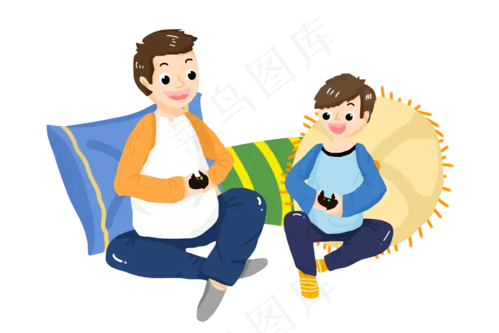 父亲节男孩游戏(3000X2000(DPI:300))psd模版下载