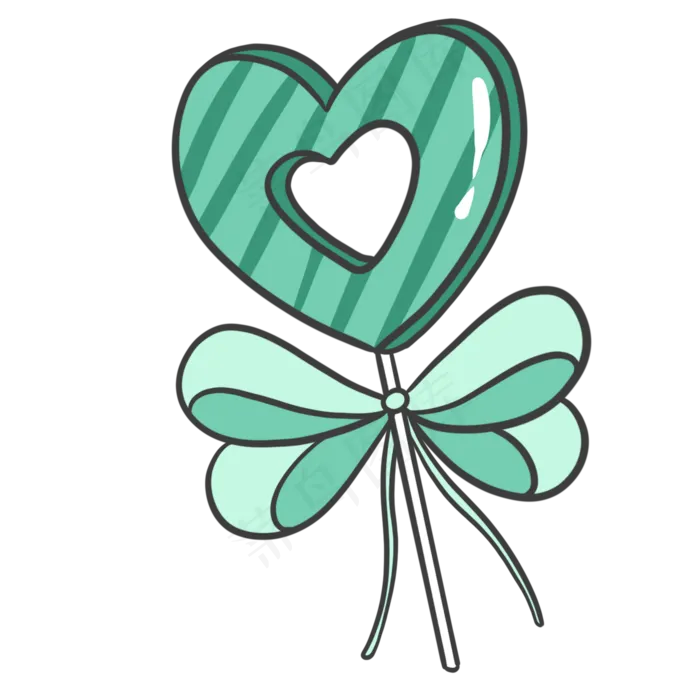 儿童节棒棒糖绿色(2000X2000(DPI:300))psd模版下载