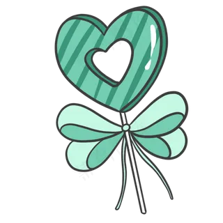 儿童节棒棒糖绿色