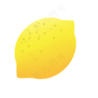 扁平柠檬水果素材设计