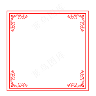 复古边框框边边纹角花边框