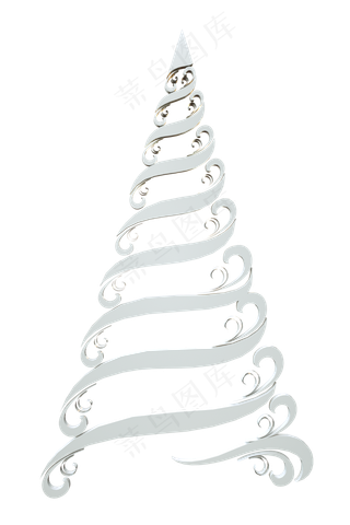 圣诞树形装饰,免抠元素