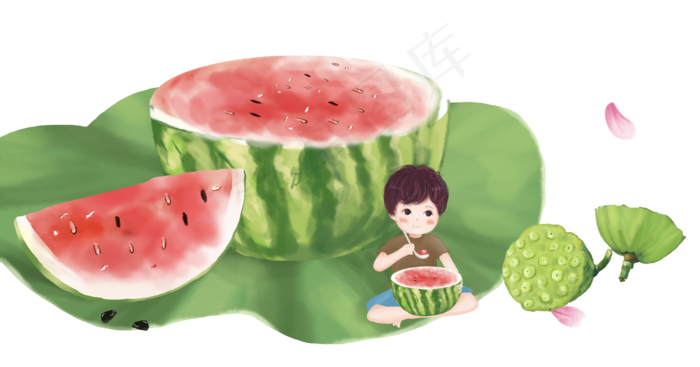 二十四节气夏天立夏(3545X1858(DPI:300))psd模版下载