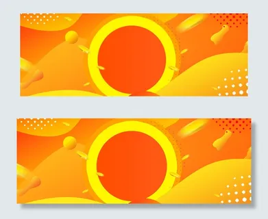 618电商黄色流体渐变促销banner 618电商黄色流体渐变促销banner