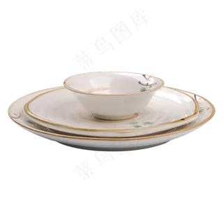 陶制碗碟餐具套,免抠元素