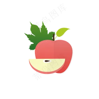 苹果水果粉色苹果,免抠元素