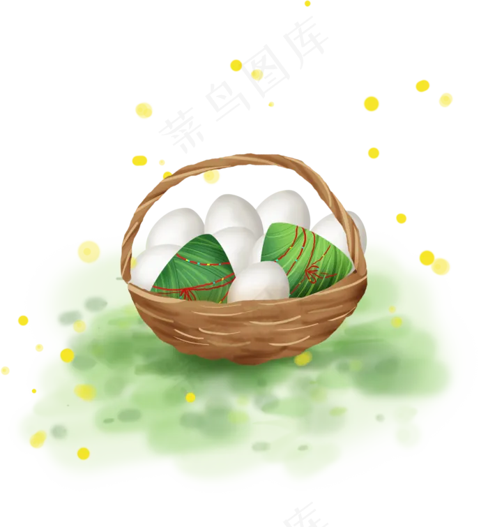 端午节一篮子鸭蛋和粽子(2000X2158(DPI:299))psd模版下载