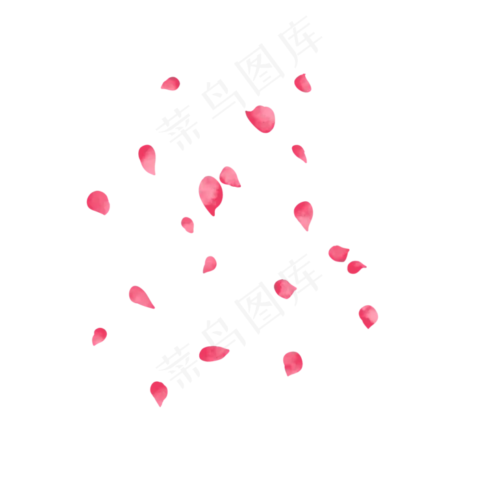 冬天落叶花朵花瓣,免抠元素(2048*2048px 300 dpi )psd模版下载