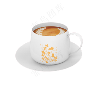 3D咖啡杯免抠图案