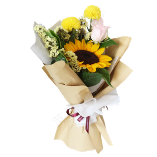 向日葵暖色系花束
