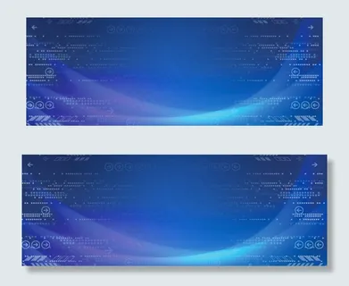 简约大气光感科技线条banner