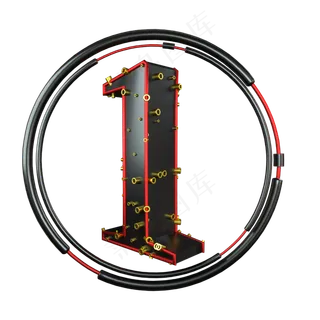 创意金属管道立体数字1