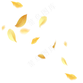 风吹散的落叶漂浮素材免费下载