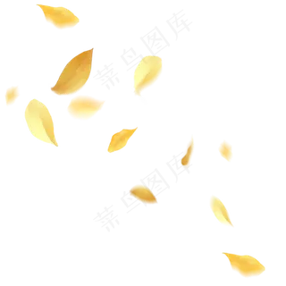 风吹散的落叶漂浮素材免费下载