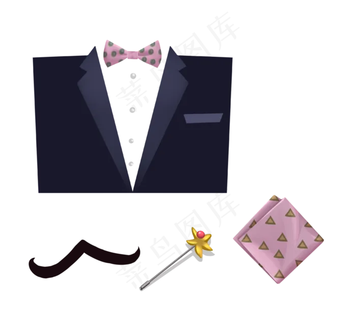 父亲节情人节男士礼物装饰搭配物(2800X2638(DPI:300))psd模版下载