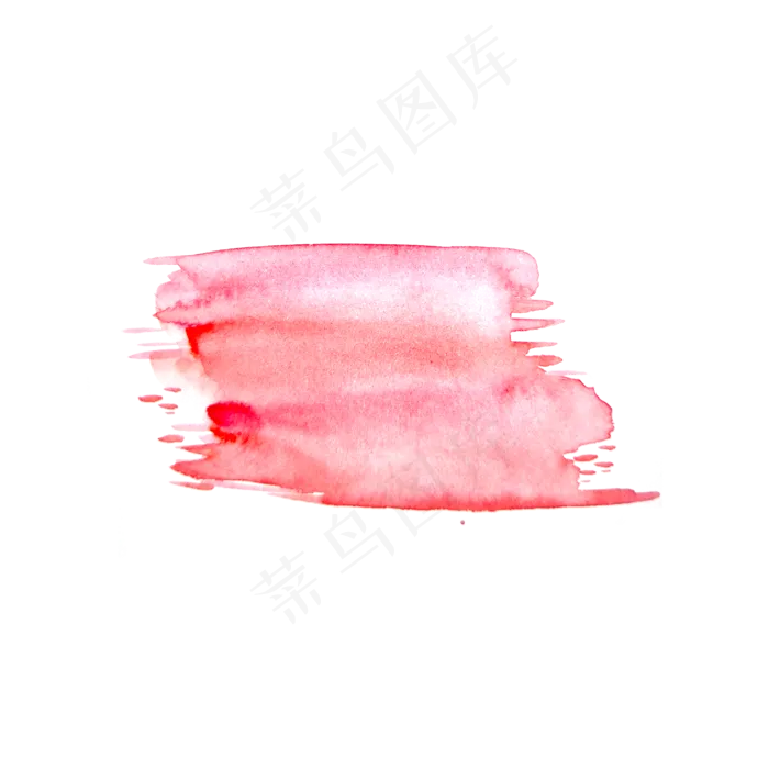 红色粉刷效果水彩涂鸦(2000*2000px 72 dpi )