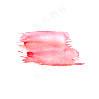 红色粉刷效果水彩涂鸦