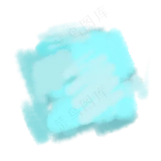 天蓝色水彩涂鸦笔刷