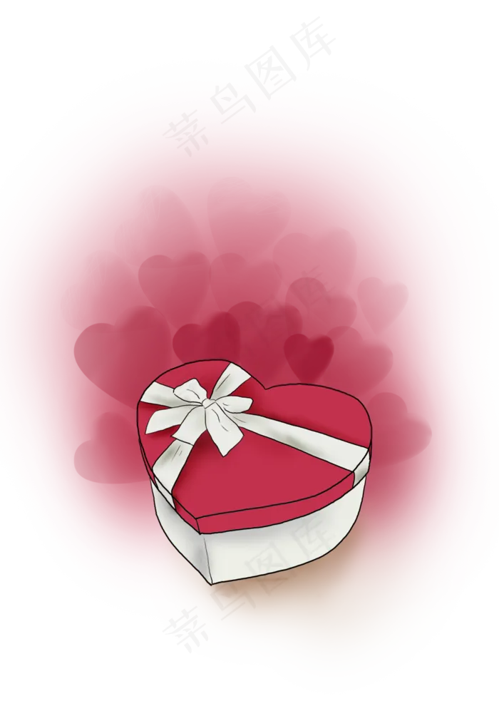 520手绘礼物盒(3508X4961(DPI:300))psd模版下载