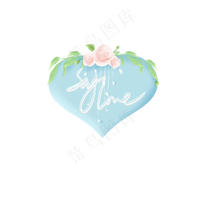 情人节玫瑰花装饰(2050X2050(DPI:299))psd模版下载