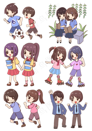 五四青年节一起和伙伴玩