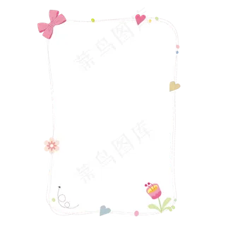 花环相框手绘简图