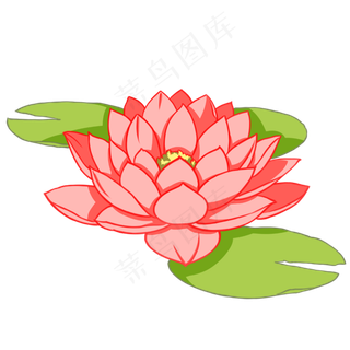 唯美粉色荷花插图