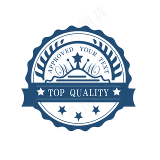 矢量花纹欧式印章