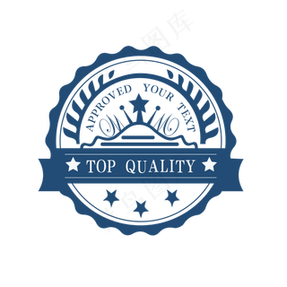 矢量花纹欧式印章