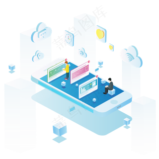 25d商务办公可商用元素,免抠元素