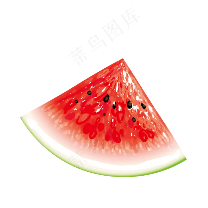 夏季水果切开的西瓜矢量免抠图(3333*3333px 300 dpi )ai矢量模版下载