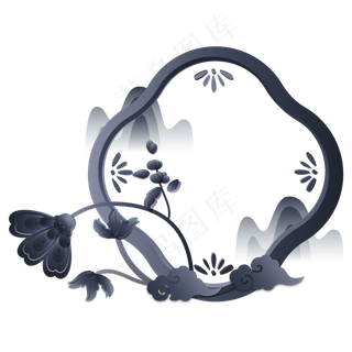 新中式质感边框