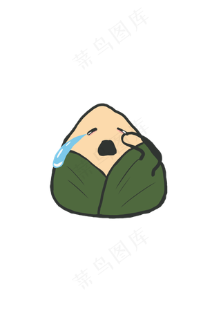 端午节粽子表情PNG素材