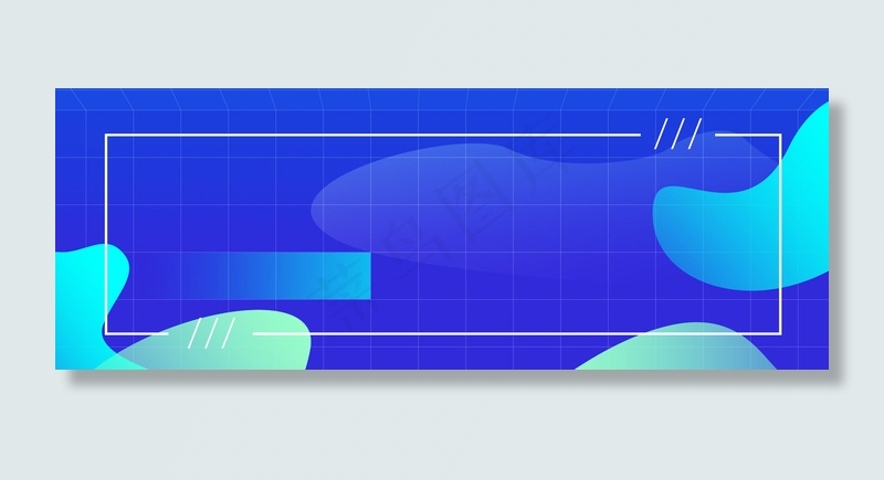 科技扁平banner海报