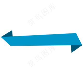 扁平化丝带横幅丝带飘逸,免抠元素